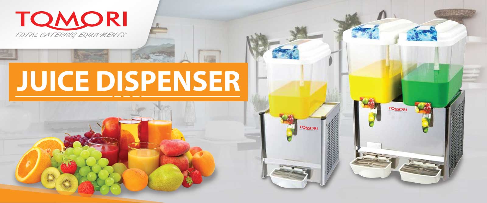 Banner Tomori Juice Dispenser Machine